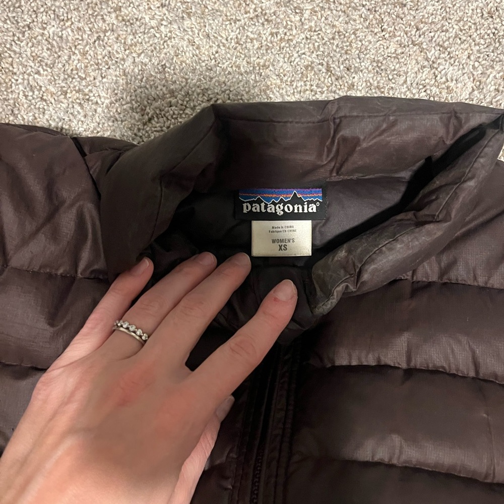 Women's Brown Puffer Jacket - Picture 2 of 9